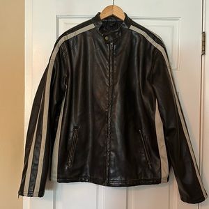Burnside Men’s Faux Leather Jacket